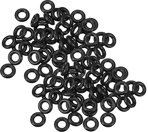 Othmro 200pcs Nitrile Rubber O-Rings, Seal Rubber Washers O Rings, 10mm OD 5mm ID 2.5mm Width, Metric Buna-N Sealing Gasket Rings