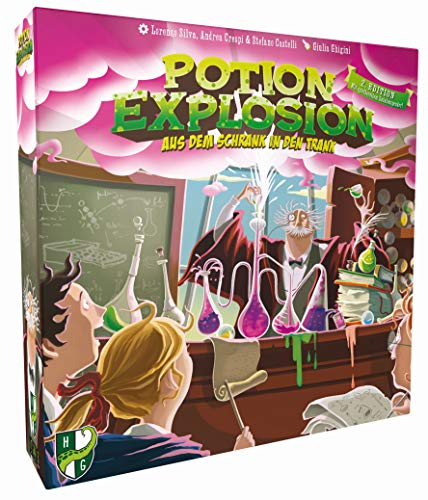 Horrible Guild Potion Explosion (2. Edition) - Raffiniertes Brettspiel mit Match-3 Mechanik - Überarbeitete Neuauflage des Spiel-Klassikers - Deutsch - 2-4 Spieler - Ab 8 Jahren