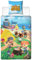 Character World Animal Crossing Bettwäsche 135x200 cm + 80x80 cm Deutsche Größe Nintendo New Horizons 100% Baumwolle 2-teilige Jugend-Bettwäsche Kinder