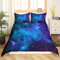 Homewish Galaxie Serie Tröster Deckel Set Blau Lila Sternenhimmel Gedruckt Dekor Bettwäsche Set für Frauen Teenager Jungen Universum Weltraum Thema Bettbezug Nebel Galaxie Tagesdecke, 155x220