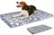 VANKEAN Hundebett Grosse Hunde Reversible kühl und warm, Hundematte Waschbar für Kiste mit wasserdichtem Innenfutter, Hundekissen mit Abnehmbarem, Maschinenwaschbarem Bezug, Grau