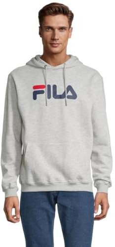 FILA Unisex BARUMINI Kapuzenpullover,Light Grey Melange,XL
