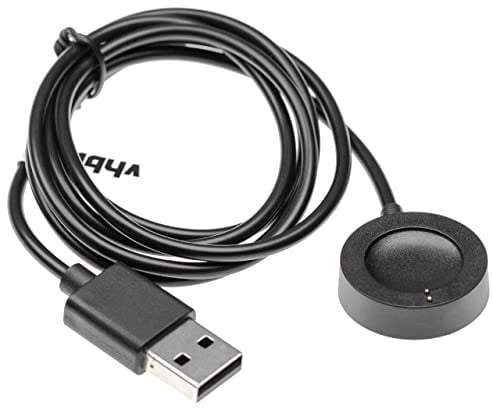 vhbw USB Ladekabel kompatibel mit Diesel ON Fullguard 2.5 DZT9001 Smartwatch, Fitnesstracker - Ladestation, Schwarz, magnetisch, 100 cm