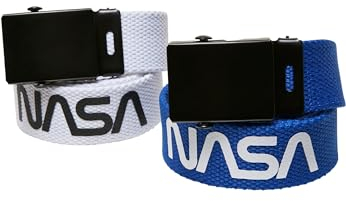 Mister Tee Unisex NASA Belt Kids 2-Pack white/blue, one size