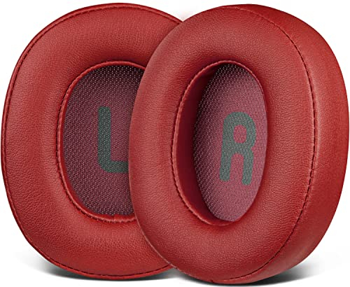 SOULWIT Earpads Replacement for JBL Tune 700(700BT)/710(710BT)/720(720BT)/750(750BT,750BTNC)/760(760NC)/770(770NC) Headphones, Ear Pads Cushions with Softer Noise Isolation Foam (Red)