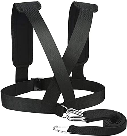 Schlitten-Zuggeschirr | Mehrzweckgeschirr für Schlitten Ziehen und Workout – Gewichtsschlitten Training Speed Harness Trainer