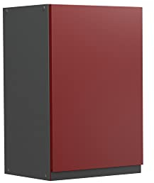Vicco Hängeschrank R-Line, hängender Küchenschrank, Rot/Anthrazit, 40 cm J-Shape