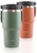 eppikan eppiDuo Edelstahl Thermobecher mit Strohhalm, zwei Trinköffnungen für warme und kalte Getränke – Thermosflasche mit klappbarem Tragegriff für unterwegs (Xanadu, 600 ml)