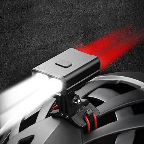 TIORU 2 En 1 Light Bike Led Linterna 800 Mah Luces De Bicicleta Delanteras Y Traseras Faro Frontal USB Lámpara Recargable Linterna MTB Luces del Casco