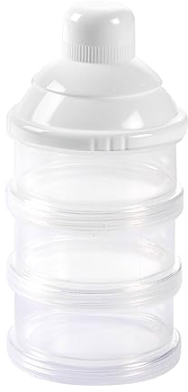 Bébé Douceur, Boite Doseuse pour Lait en Poudre Empilable 3 x Ø7 x H14 cm