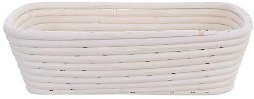 orion group - Gärkörbchen für brot - Gärkorb Rechteckig - Brotkorb - Brotform für Brotteig - Brotbackzubehör - Brotbackkorb - 1,5 kg - 29x17 cm