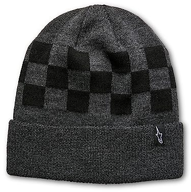 Alpinestars Unisex Checked Beanie Hat, Charcoal Heather/Black, Einheitsgröße