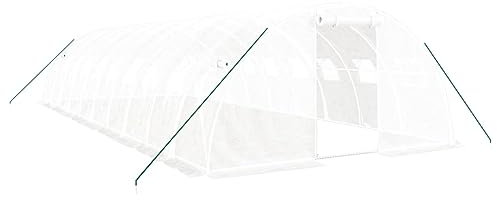 vidaXL Invernadero con Estructura de Acero Blanco 40 m² 10x4x2 m