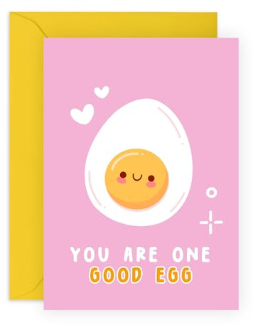 Central 23 Lustige Geburtstagskarte für sie – You Are One Good Egg – Geburtstagskarte für Mama – freche Geburtstagskarte für sie – Schwester Geburtstagskarte – kommt mit lustigen Aufklebern