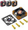 Hobby Fans 30mm RC Cooling Fan 28000RPM Brushless Motor Metal Cooling Fan with Carbon Fiber Cover for RC Car 1/8 1/10 540 550 F540 3650 3660 Motor, Gold