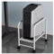 GRRICEPL Computer-Host-Halterung, Beweglicher CPU-Halter Für Computergehäuse, Desktop-Mainframe-Halter, Mit 4 Stummschaltrollen (Farbe : White-A, Größe : 450x260x410mm)