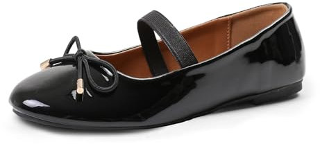 Girls Kids Childrens Flat Fashion Bow Ballerina Flats Wedding Party Glitter Sparkly Bridesmaid Evening Occasion Comfort Strappy Dolly Dollie Dress Shoes