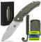 Wolfgangs TELUM Zweihandmesser Klappmesser aus feinstem D2 Stahl - Legales Taschenmesser Klappmesser - Rebustes Outdoor Messer Survival - Klappmesser Outdoor inkl. Kydex Holster