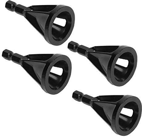 Utensile per Smussatura Esterna, 4 Pezzi Punta per Rimozione Sbavatura Trapano per Sbavatura Punta per Svasatura 29 Mm Punta in Metallo Duro a 3 Slot Gambo OD Repa per