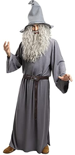 Funidelia | Gandalf-Kostüm mit Perücke Der der Ringe für Herren Der Herr der Ringe & Film und Serien - Kostüm für Erwachsene & Verkleidung für Partys, Karneval & Halloween - Größe XL
