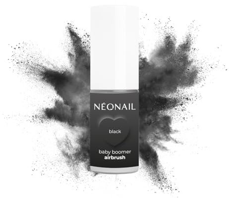 NÉONAIL Baby Boomer Airbrush 5g - Quick Ombre Spray - Nails - Powder - Ombre Spray Nägel - Babyboomer - Nail Powder - Spray - Ombre Spray Nails - Ombre - Black - Schwarz