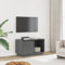 LLEZKBR Centres de divertissement et meubles TV Meuble TV Gris 74 x 35 x 44 cm Bois massif Pin