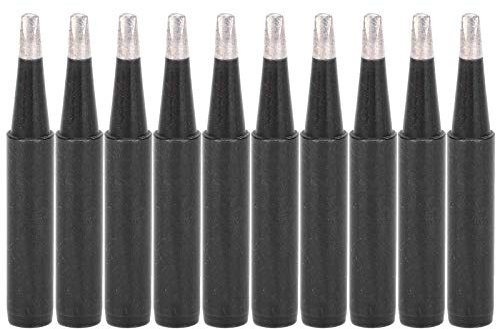 Culnflun Soldering Iron Tips Replacement Black Inner Heating Type Accessories 900M 10Pcs 2.4D Large Welding Area Thick Terminals
