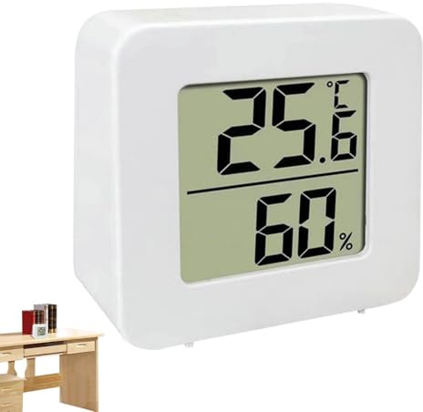Feuchtigkeitsmonitor, Temperaturmessgerät für den Innenbereich, elektronische LCD-Anzeige für Kühlschrank, Kindergarten, Gewächshaus