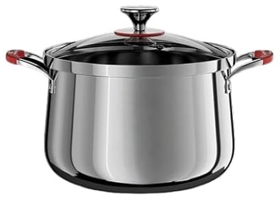 Olla de sopa multifunción de acero inoxidable 316, sin revestimiento, profunda y engrosada, para el hogar, gran capacidad, vaporizar, hervir, hacer sopa y guisar con tapa (24 cm)