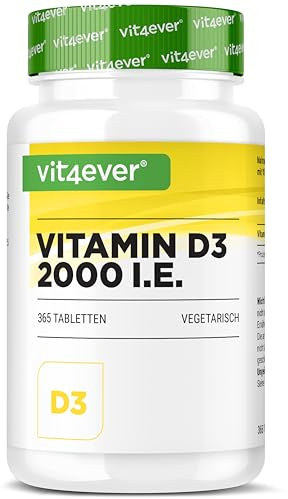 vit4ever Vitamina D3 2.000 U.I. 365 - Compresse Alto Dosaggio