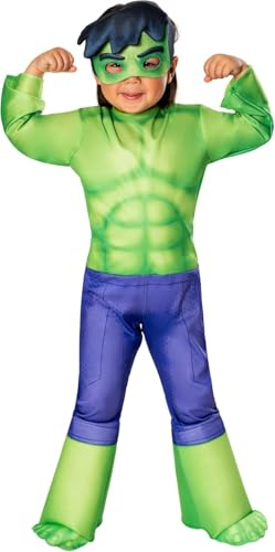 Rubies Official Marvel Spidey and His Amazing Friends Hulk Classic Toddler Costume, Kids Fancy Dress