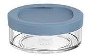 Mepal - Müslibecher Abteil Ellipse - Müslibecher To Go - Platz für Snacks und Toppings - Einfachen Drehbewegung öffnen - Spülmaschinengeeignet - 200 ml - Nordic blue