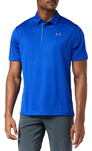 Under Armour Tech Men's Polo Shirt,Royal/Graphite,4X-Large