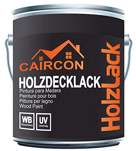 Holzfarbe Holzlack für Innen Außen Möbelfarbe Holzanstrich Transparent - 2,5L