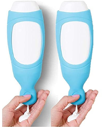 Dispenser da doccia a parete per shampoo da bagno con gancio Dispenser di sapone in silicone, imbuto in silicone a prova di perdite, dispenser doccia per shampoo e bottiglie di sapone