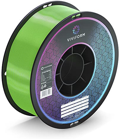 Viviform silk PLA Filament für 3D Drucker | 1kg Rolle | ∅1,75mm +/- 0,03mm | Grün