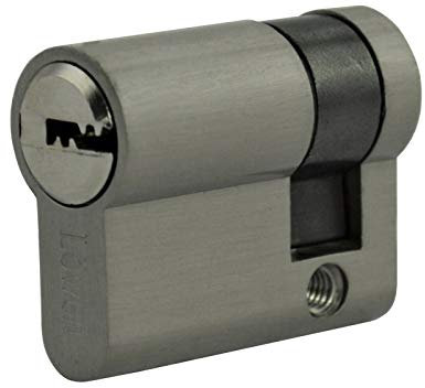 1x Halbzylinder 40 mm 30/10 mm verschiedenschließend +4 Schlüssel