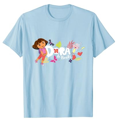 Dora the Explorer with Boots and Butterflies T-Shirt