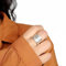 Löwenzahn Ring, Meditationsring Drehring Silber Fingerringe mit Löwenzahn Blume Gravur Knuckle Ringe Breite Ringe Anti-Angst Stressabbau Ring Daumenring Schmuck für Frauen Männer Drehbare Ringe