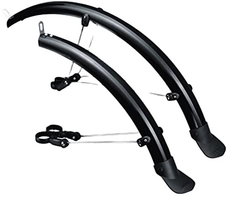 DYTWXG 26-Zoll-MTB-Fahrrad-Schutzblech, Mountainbike-Fender, doppelte Verstrebung, verstellbare Größe, Fahrradflügel, Chrom-Kunststoff, kompatibel mit Scheibenbremse