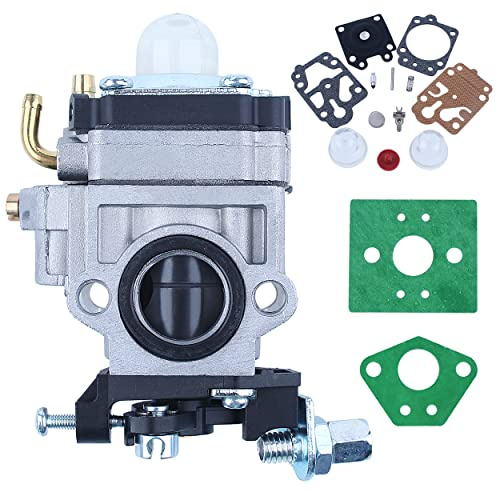 Mtanlo Carburatore per 52cc 49cc 43cc CG430 CG520 BC430 BC520 Decespugliatore 52cc Carburatore Kit con 40-5 Guarnizione carburatore, Ingresso 15mm Carburatore Decespugliatore 2 Tempi Sostituzione