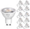 GU10 LED Spot Light Bulbs Warm White 5W, 3000K, 365lm, No Flickering, Energy Saving Light Bulbs, Equivalent 40-50W GU10 Halogen Spotlight Bulbs, Non-Dimmable, 10 Pack