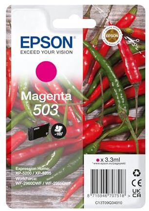 Epson 503 Chillies, Genuine Magenta Ink Cartridge