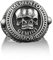 BySilverStone Jewelry Silberring Für Herren – Sternzeichen-Ring Zwillinge Memento Mori, Gothic-Ring Mit Zwillingsschädel Für Freund, Siegelring Für Herren In Silber, Punk-Ring, Geburtstagsgeschenk