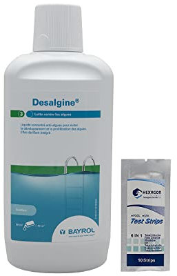 BAYROL DESALGIN Classic Liquide - 1L | Anti-Algues Préventif + 10 Tests HPS OFFERTS 6 en 1