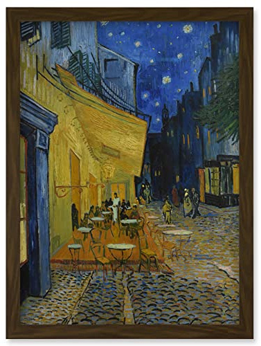 Artery8 Van Gogh Cafe Terrace at Night Place du Forum Painting Artwork Framed Wall Art Print A4