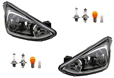 Johns, Scheinwerfer Halogen passend für Hyundai i10 12/13- LR Set mit Leuchtmittel