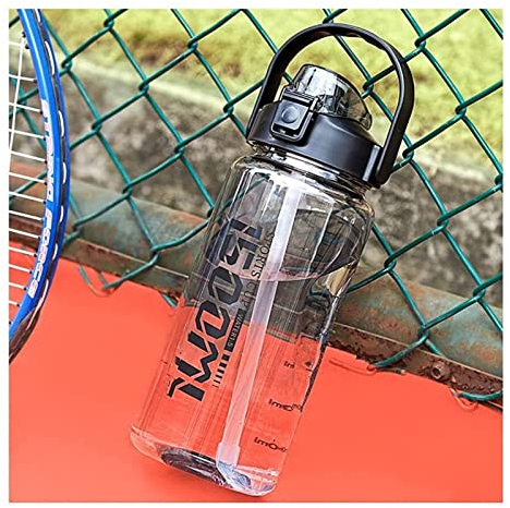 Trinkflasche Wasserflasche 1500 Ml/50 Unzen Kunststoff-Wasserflasche Mit Skala, Sport-Wasserflaschen Mit Großem Fassungsvermögen Für Den Außenbereich, Motivierende Trinkflaschen Sportflasche ( Blue :