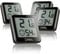Set di 4 Termo Igrometri NATIONAL GEOGRAPHIC, Monitoraggio Preciso dell'Umidità e della Temperatura Interna, Ideale Contro Aria Interna Secca e Muffa