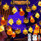 VEEKAY Halloween Lichterkette,Halloween Deko Lichterkette,3M 20 LED Halloween Lichterkette Dekoration,USB+Batteriebetrieben,Lichterkette Außen Halloween Deko,LED Halloween Laterne für Party
